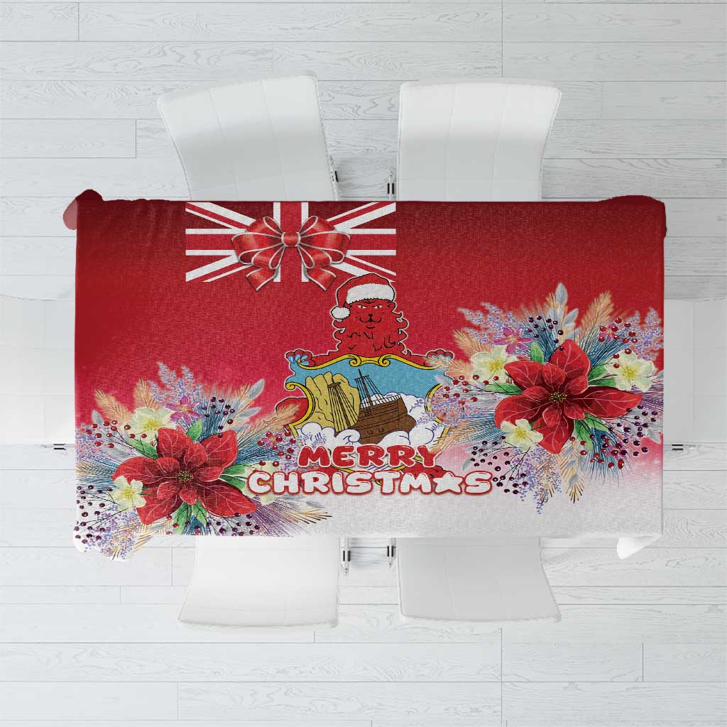 Bermuda Christmas Tablecloth Coquette Bow Xmas Vibe - Wonder Print Shop