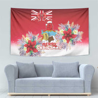 Bermuda Christmas Tapestry Coquette Bow Xmas Vibe - Wonder Print Shop