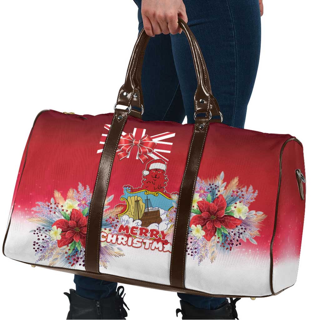 Bermuda Christmas Travel Bag Coquette Bow Xmas Vibe - Wonder Print Shop