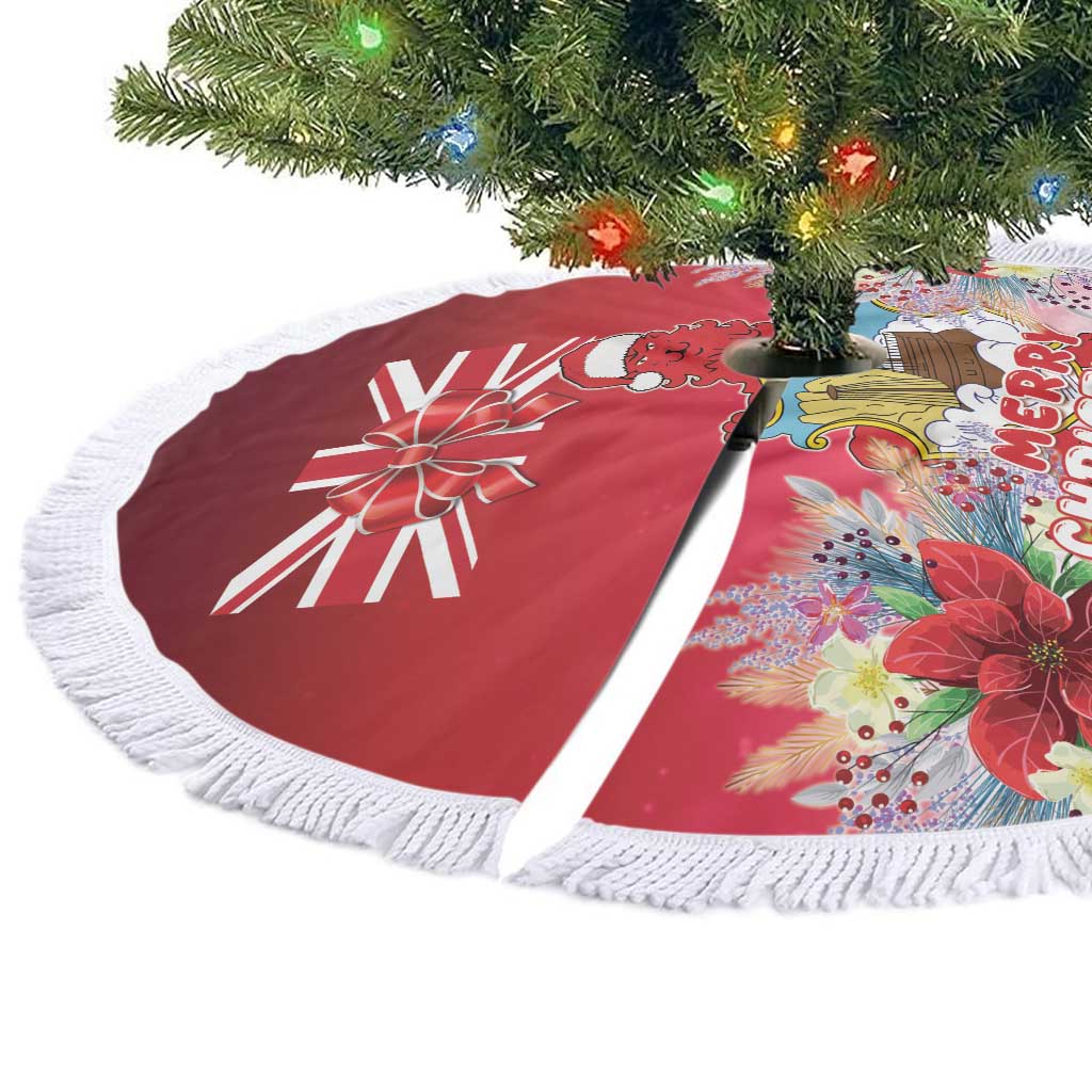Bermuda Christmas Tree Skirt Coquette Bow Xmas Vibe - Wonder Print Shop