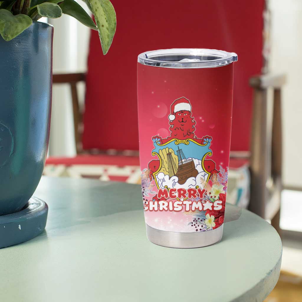 Bermuda Christmas Tumbler Cup Coquette Bow Xmas Vibe - Wonder Print Shop