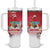 Bermuda Christmas Tumbler With Handle Coquette Bow Xmas Vibe - Wonder Print Shop
