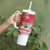 Bermuda Christmas Tumbler With Handle Coquette Bow Xmas Vibe - Wonder Print Shop
