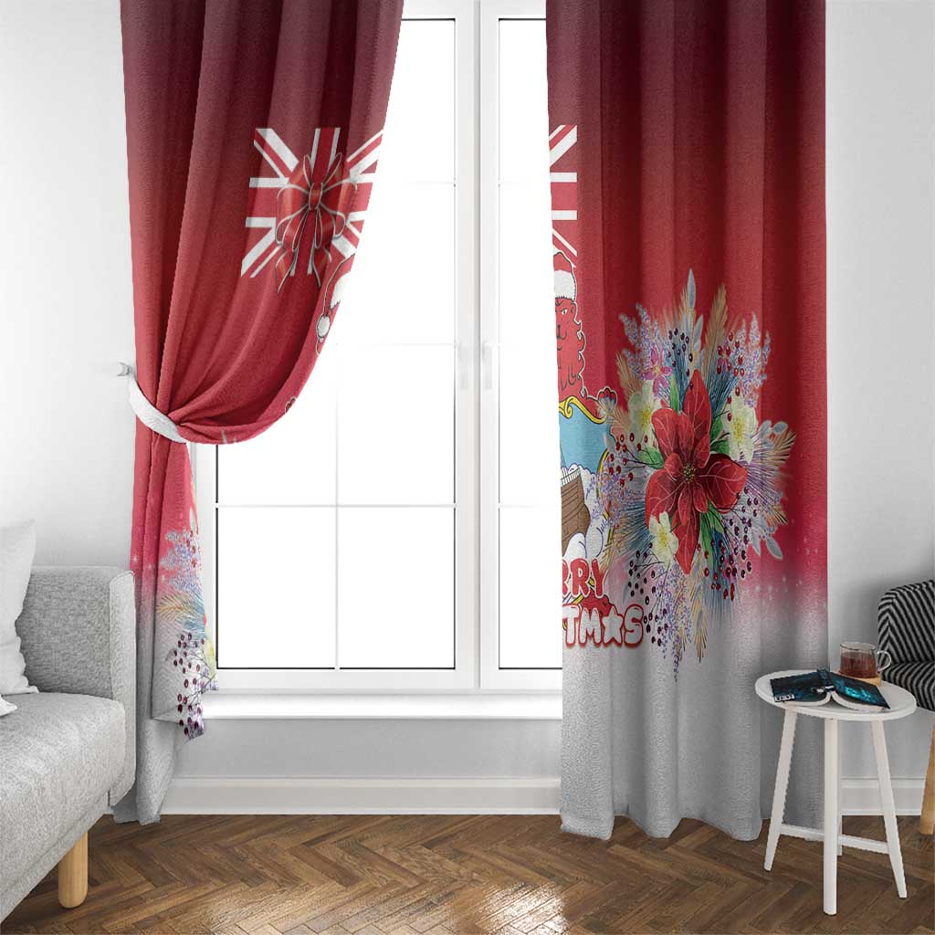 Bermuda Christmas Window Curtain Coquette Bow Xmas Vibe - Wonder Print Shop