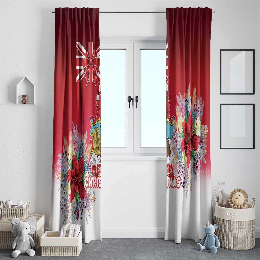 Bermuda Christmas Window Curtain Coquette Bow Xmas Vibe - Wonder Print Shop