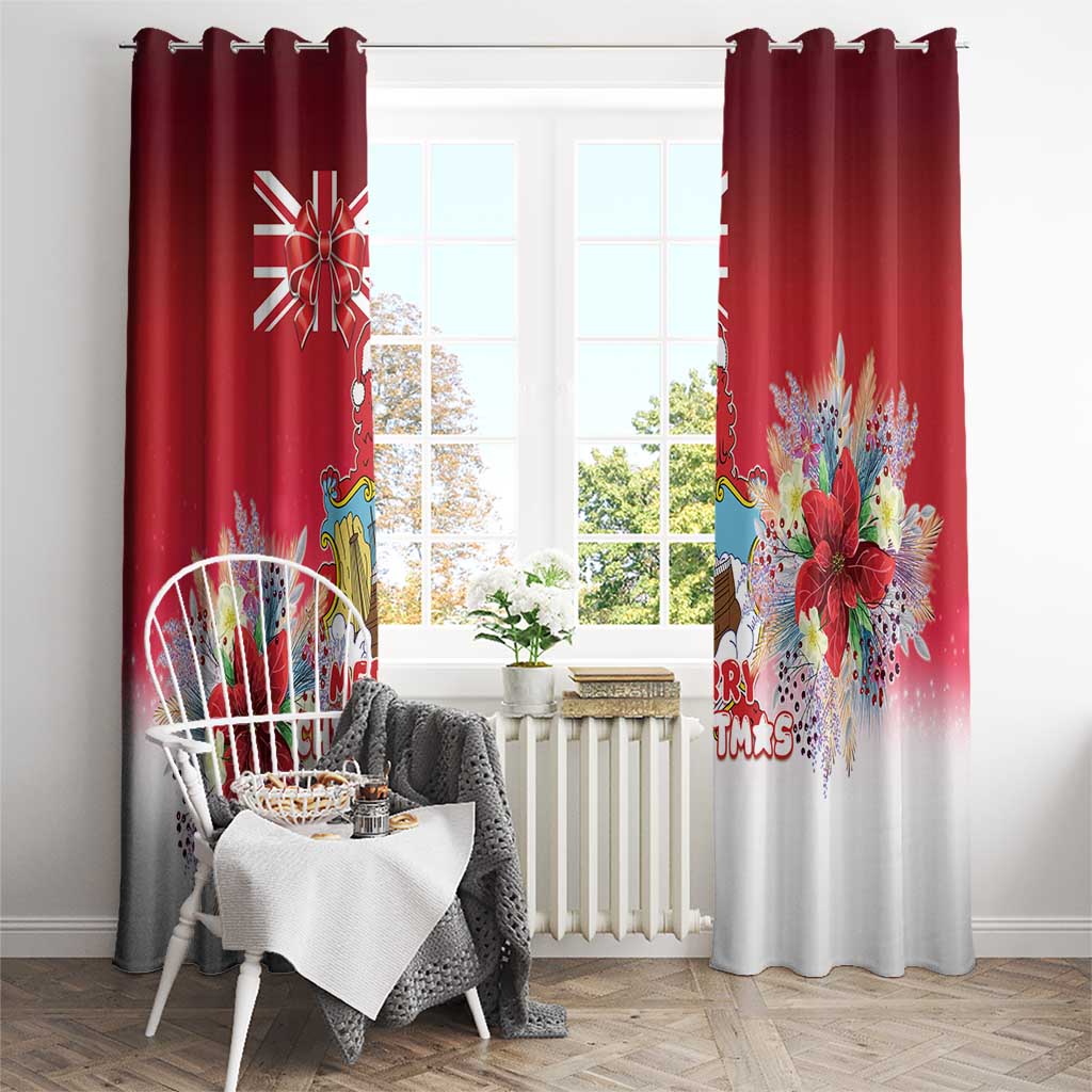 Bermuda Christmas Window Curtain Coquette Bow Xmas Vibe - Wonder Print Shop