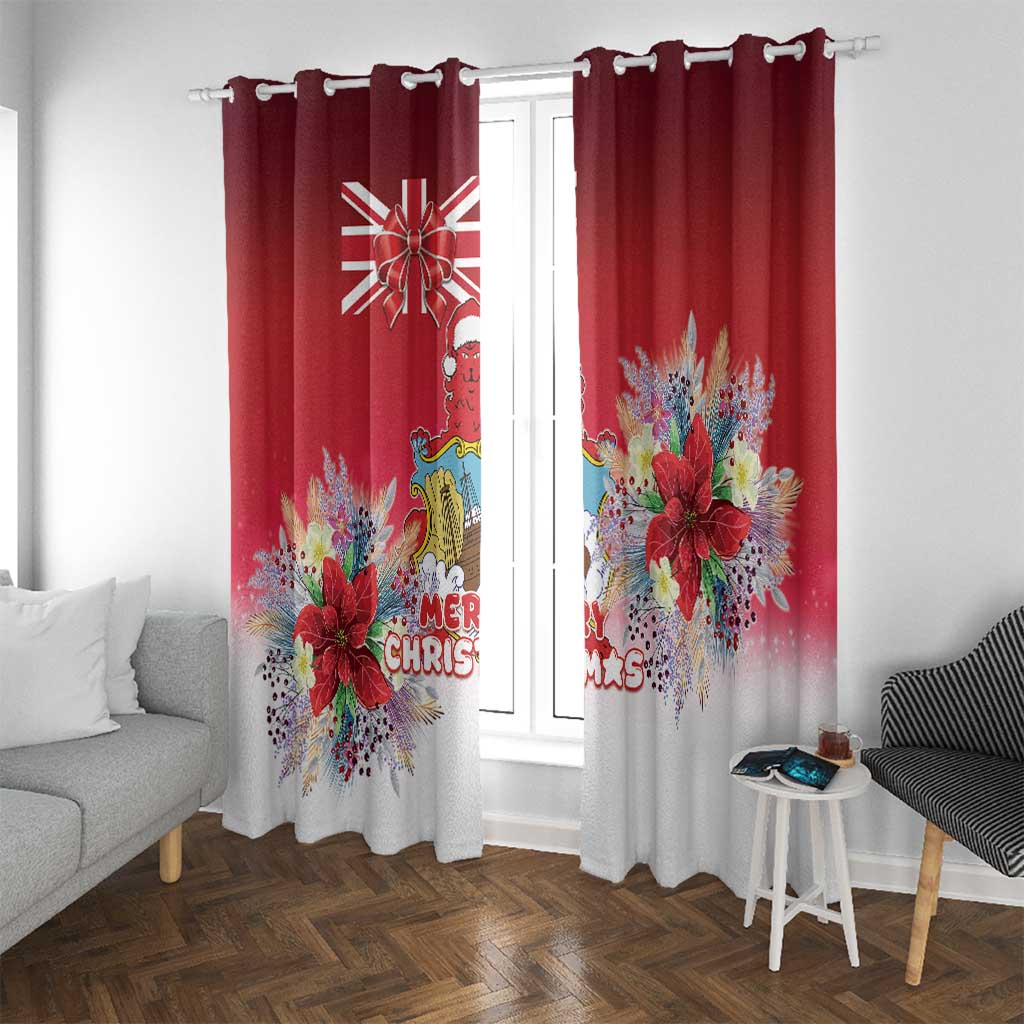 Bermuda Christmas Window Curtain Coquette Bow Xmas Vibe - Wonder Print Shop