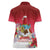 Bermuda Christmas Women Polo Shirt Coquette Bow Xmas Vibe - Wonder Print Shop