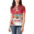 Bermuda Christmas Women Polo Shirt Coquette Bow Xmas Vibe - Wonder Print Shop