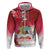 Bermuda Christmas Zip Hoodie Coquette Bow Xmas Vibe - Wonder Print Shop
