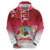 Bermuda Christmas Zip Hoodie Coquette Bow Xmas Vibe - Wonder Print Shop