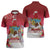 Bermuda Christmas Zipper Polo Shirt Coquette Bow Xmas Vibe - Wonder Print Shop