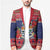 Cayman Islands Christmas Blazer Coat Of Arms With Poinsettia - Wonder Print Shop