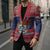 Cayman Islands Christmas Blazer Coat Of Arms With Poinsettia - Wonder Print Shop