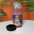 Cayman Islands Christmas 4 in 1 Can Cooler Tumbler Coat Of Arms With Poinsettia - Wonder Print Shop