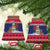 Cayman Islands Christmas Ceramic Ornament Coat Of Arms With Poinsettia - Wonder Print Shop