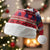 Cayman Islands Christmas Santa Hat Coat Of Arms With Poinsettia - Wonder Print Shop