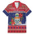 Cayman Islands Christmas Family Matching Mermaid Dress and Hawaiian Shirt Coat Of Arms With Poinsettia - Wonder Print Shop