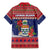 Cayman Islands Christmas Family Matching Mermaid Dress and Hawaiian Shirt Coat Of Arms With Poinsettia - Wonder Print Shop