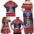 Cayman Islands Christmas Family Matching Off Shoulder Maxi Dress and Hawaiian Shirt Coat Of Arms With Poinsettia - Wonder Print Shop