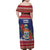 Cayman Islands Christmas Family Matching Off Shoulder Maxi Dress and Hawaiian Shirt Coat Of Arms With Poinsettia - Wonder Print Shop