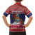Cayman Islands Christmas Family Matching Short Sleeve Bodycon Dress and Hawaiian Shirt Coat Of Arms With Poinsettia - Wonder Print Shop