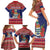 Cayman Islands Christmas Family Matching Short Sleeve Bodycon Dress and Hawaiian Shirt Coat Of Arms With Poinsettia - Wonder Print Shop