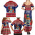 Cayman Islands Christmas Family Matching Summer Maxi Dress and Hawaiian Shirt Coat Of Arms With Poinsettia - Wonder Print Shop