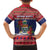 Cayman Islands Christmas Family Matching Tank Maxi Dress and Hawaiian Shirt Coat Of Arms With Poinsettia - Wonder Print Shop