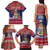 Cayman Islands Christmas Family Matching Tank Maxi Dress and Hawaiian Shirt Coat Of Arms With Poinsettia - Wonder Print Shop