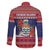Cayman Islands Christmas Family Matching Tank Maxi Dress and Hawaiian Shirt Coat Of Arms With Poinsettia - Wonder Print Shop