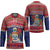 Cayman Islands Christmas Hockey Jersey Coat Of Arms With Poinsettia - Wonder Print Shop