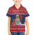 Cayman Islands Christmas Kid Hawaiian Shirt Coat Of Arms With Poinsettia - Wonder Print Shop
