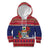 Cayman Islands Christmas Kid Hoodie Coat Of Arms With Poinsettia - Wonder Print Shop