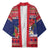 Cayman Islands Christmas Kimono Coat Of Arms With Poinsettia - Wonder Print Shop