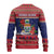 Cayman Islands Christmas Ugly Christmas Sweater Coat Of Arms With Poinsettia - Wonder Print Shop