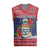 Cayman Islands Christmas Knitted V-Neck Vest Coat Of Arms With Poinsettia - Wonder Print Shop