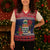 Cayman Islands Christmas Knitted V-Neck Vest Coat Of Arms With Poinsettia - Wonder Print Shop