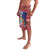 Cayman Islands Christmas Lavalava Coat Of Arms With Poinsettia - Wonder Print Shop