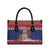 Cayman Islands Christmas Leather Bag Coat Of Arms With Poinsettia - Wonder Print Shop