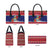 Cayman Islands Christmas Leather Bag Coat Of Arms With Poinsettia - Wonder Print Shop