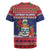 Cayman Islands Christmas Rugby Jersey Coat Of Arms With Poinsettia - Wonder Print Shop