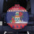 Cayman Islands Christmas Spare Tire Cover Coat Of Arms With Poinsettia - Wonder Print Shop