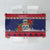 Cayman Islands Christmas Tablecloth Coat Of Arms With Poinsettia - Wonder Print Shop