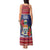 Cayman Islands Christmas Tank Maxi Dress Coat Of Arms With Poinsettia - Wonder Print Shop