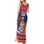 Cayman Islands Christmas Tank Maxi Dress Coat Of Arms With Poinsettia - Wonder Print Shop