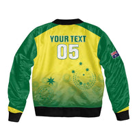 Custom Australia Cricket Bomber Jacket Go Champions Aussies LT05 - Wonder Print Shop