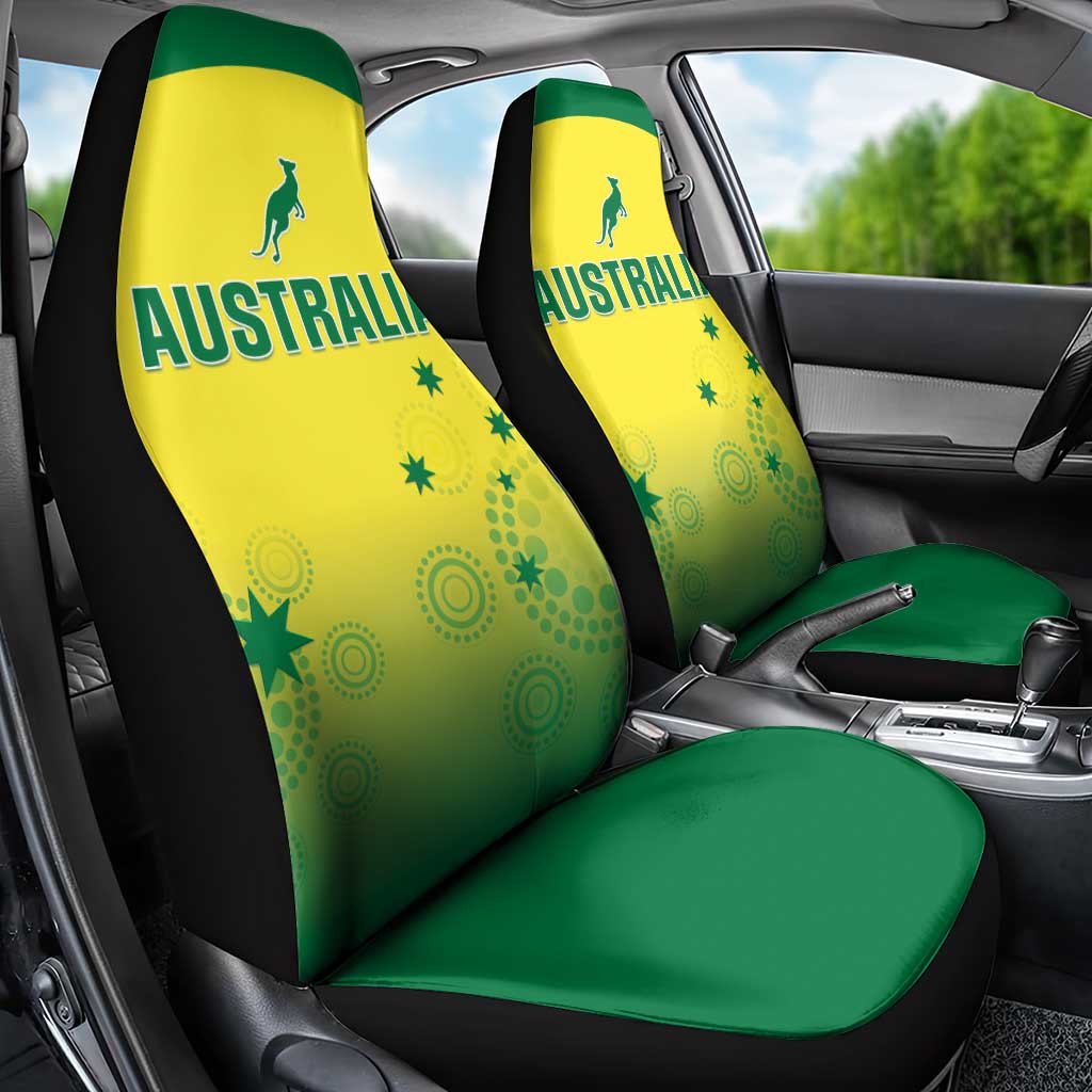 Custom Australia Cricket Car Seat Cover Go Champions Aussies LT05 - Wonder Print Shop