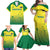 Custom Australia Cricket Family Matching Off Shoulder Maxi Dress and Hawaiian Shirt Go Champions Aussies LT05 - Wonder Print Shop