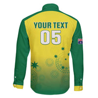 Custom Australia Cricket Family Matching Off Shoulder Maxi Dress and Hawaiian Shirt Go Champions Aussies LT05 - Wonder Print Shop